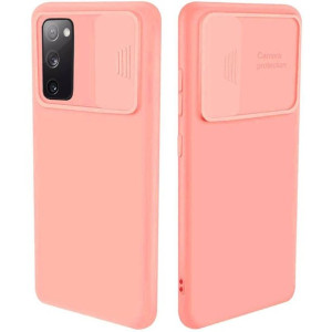 Etui Silikonowe z Osłoną na Aparat Oppo A16/A16s Nexeri Jasnoróżowy