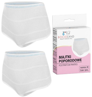 MAJTKI poporodowe SIATECZKOWE WIELORAZOWE 2 szt. M