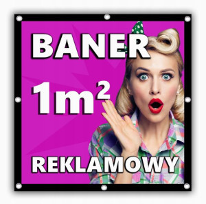 Baner, Banery 1mkw WYSOKA JAKOŚĆ DRUKU w 24h