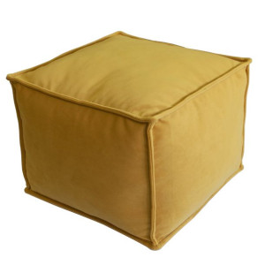 Pufa kostka miękka 60 cm Żółty