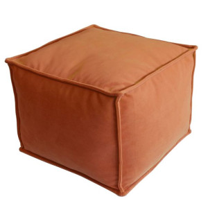 Pufa kostka miękka 60 cm Pomarańcz