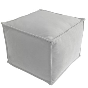 Pufa kostka miękka 60 cm Szary