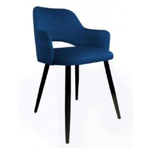 Granatowe Krzesło welurowe MILANO / Magic Velvet 2216