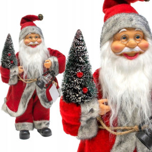 ŚWIĘTY MIKOŁAJ świąteczny 30cm skrzat figurka DUŻY