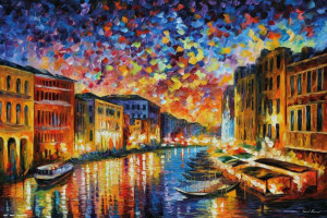 Afremov Leonid Wenecja - plakat 91,5x61 cm