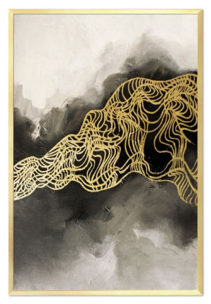 Obraz olejny ręcznie malowany 63x93cm Abstrakcja