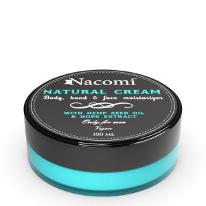 Natural Cream naturalny krem z olejem konopnym i ekstraktem z chmielu dla m