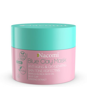 Vegan Blue Clay Mask Anti Aging Oxygenating maska niebieska przeciwzmarszcz