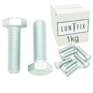 Śruba metryczna M5x30 ocynkowana kl.8.8 DIN933 LUN FIX 1kg