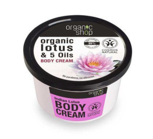 Organic Lotus & 5 Oils Body Cream krem do ciała Indyjski Lotos 250ml
