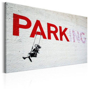 Obraz - Parking Girl Swing by Banksy [Rozmiar: 120X80]