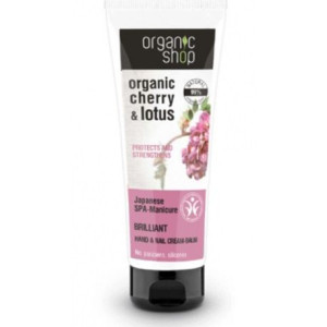 Organic Cherry & Lotus kremowy balsam do rąk i paznokci 75ml