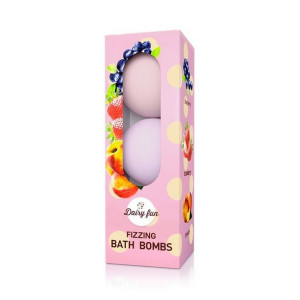 Fizzing Bath Bombs musujące kule do kąpieli Jagoda Truskawka Brzoskwinia 3x