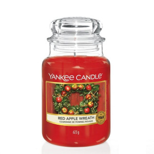 Świeca zapachowa duży słój Red Apple Wreath 623g