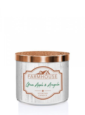 Farmhouse świeca zapachowa z trzema knotami Green Apple & Arugula 411g