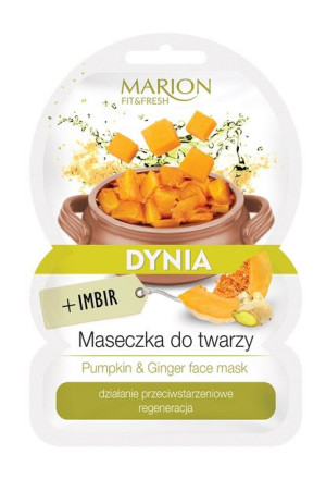 Fit&Fresh Face Mask maseczka do twarzy regeneracja Dynia & Imbir 9g