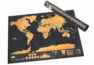 Mapa Świata Odkrywcy Zdrapka Dla Podróżnika Xxl