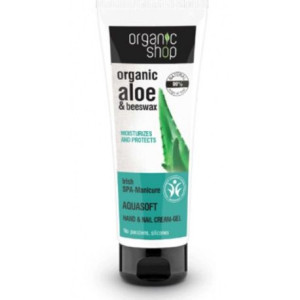 Organic Aloe & Beewax Aquasoft Hand & Nail Cream-Gel kremowy żel do rąk i p