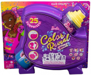 Barbie Color Reveal Glitter Fioletowe Włosy