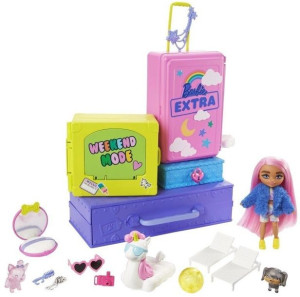 Barbie Extra Zestaw Mała Lalka + Zwierzątka