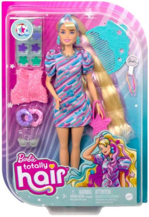 Barbie Lalka Totally Hair Gwiazdki Hcm88