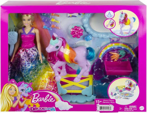 Barbie Księżniczka I Jednorożec Nauka Toalety