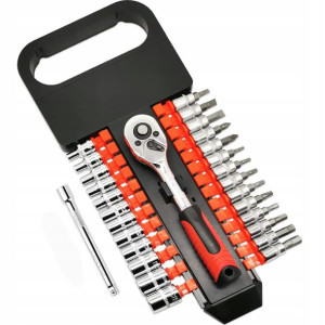 Zestaw Kluczy Nasadowych 1/4'' Bity Torx 28el.