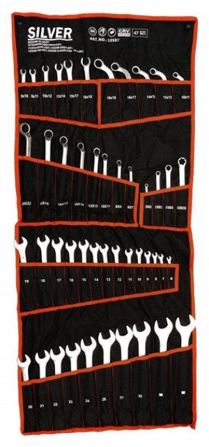 Klucze Płasko Oczkowe 6-32 Gięte Torx Zestaw 47el