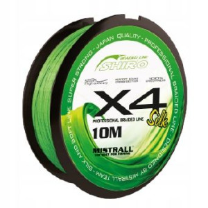 Plecionka Mistrall SHIRO X4 GREEN 0,17 mm x 10 m
