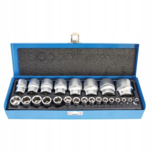 Nasadki Calowe 1/4″ 1/2″ 24 Szt - Satra S-mb245
