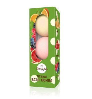 Fizzing Bath Bombs musujące kule do kąpieli Arbuz Owoce Leśne i Pomarańcza