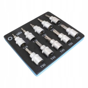 Nasadki Z Otworem Torx 3/8" 10 Szt W Piance