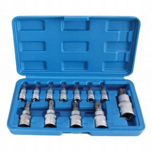 Nasadki Zestaw Kluczy 5-kt 1/4'' 3/8'' 1/2'' Torx