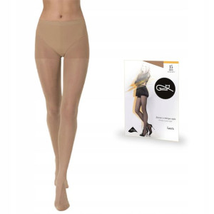 Rajstopy Gatta Laura 15 den lycra, Beige 5-XL