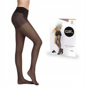 Rajstopy Gatta Laura 15 den lycra, Latte 2, 5-XL