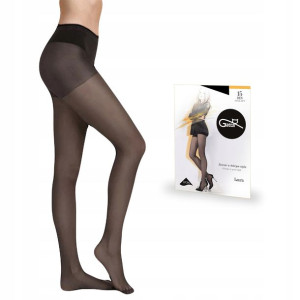 Rajstopy Gatta Laura 15 den lycra, Nero 6-XXL