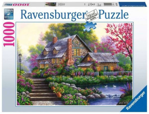 Ravensburger Puzzle 1000el Romantyczny Domek Na Wsi
