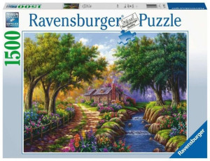 Ravensburger Puzzle 1500 El Chata Nad Rzeką