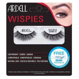 Wispies Double Demi W para sztucznych rzęs Black + Duo Adhesive klej do rzę