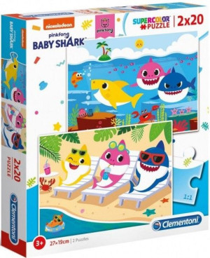 Clementoni Puzzle 2x20 El Baby Shark