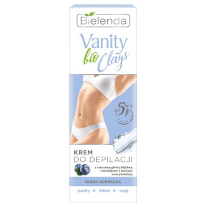 Vanity Bio Clays krem do depilacji z niebieską glinką do skóry normalnej 10