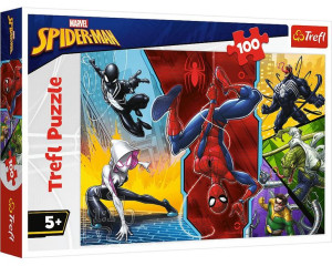 Trefl Puzzle 100 El Spiderman Do Góry Nogami