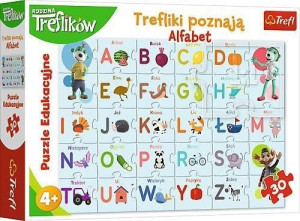 Trefl Puzzle 30 El Trefliki Poznają Alfabet