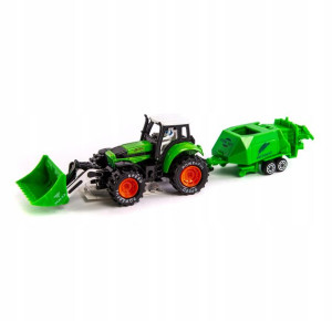 Traktor Z Przyczepą Zabawka Rolnicza Różne Kolory
