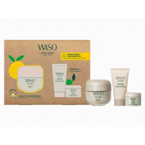 Waso Good Night Recovery zestaw Yuzu-C Beauty Sleeping Mask 50ml + Shikulim