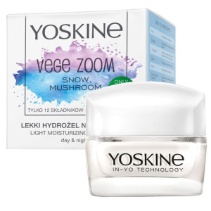 Vege Zoom lekki hydrożel nawilżający na dzień i na noc Snow Mushroom 50ml