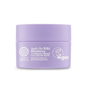 Blueberry Siberica wegański odmładzający krem-maska do twarzy na noc 50ml