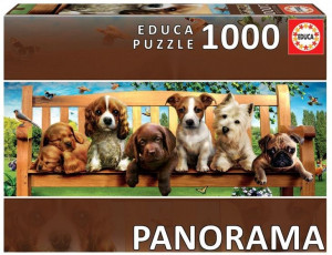 Educa Puzzle 1000 El Szczenięta Na Ławce