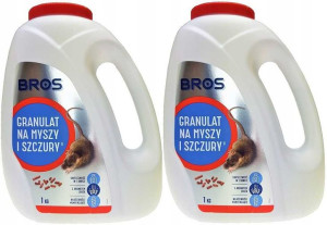 Bros Granulat Silna Trutka Na Myszy Szczury 2x 1kg