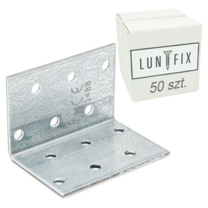 Kątownik montażowy 40x40x60x2 mm łącznik LUN FIX 50szt KM2